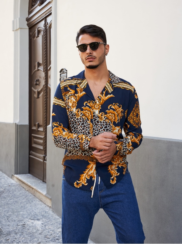 Camicia Eduard - Blu Navy