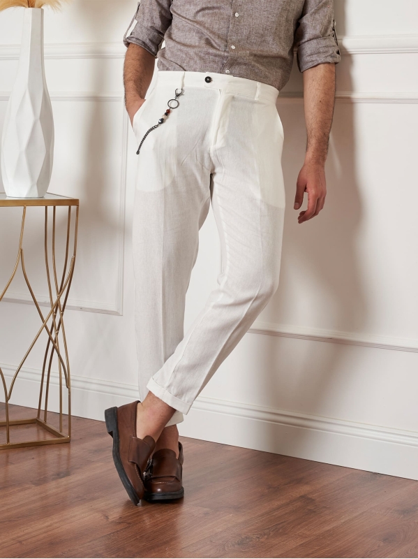 Pantalone Loris - Bianco