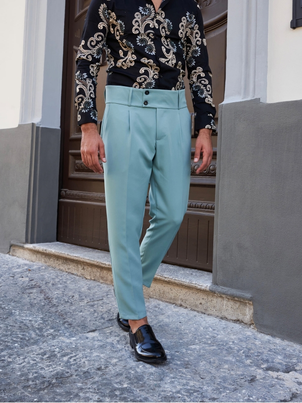 Pantalone Zeno - Verde Tiffany